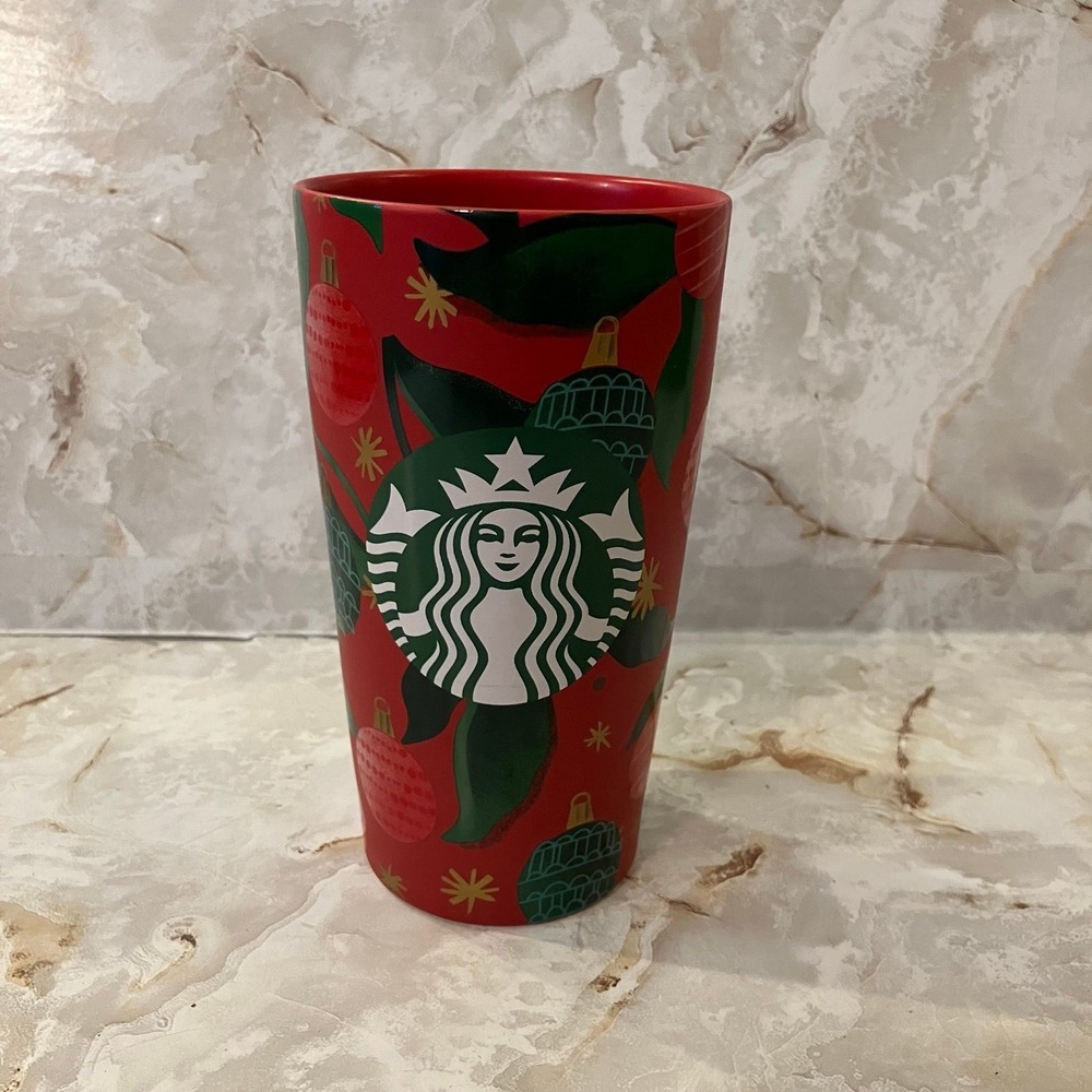 Starbucks Holiday Ceramic Traveler 12oz Tumbler Cup Mug Christmas 2019 Limited
